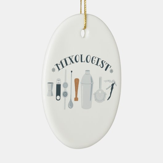 Mixoloog tools keramisch ornament (Rechts)