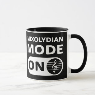Mixolydiaanse muziekmodus aan - Mok