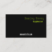 Mixtape 80s Retro Clear Cassette Visitekaartjes (Achterkant)