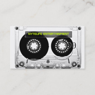 Mixtape 80s Retro Helder Cassette Zakelijke Kaarte Visitekaartje