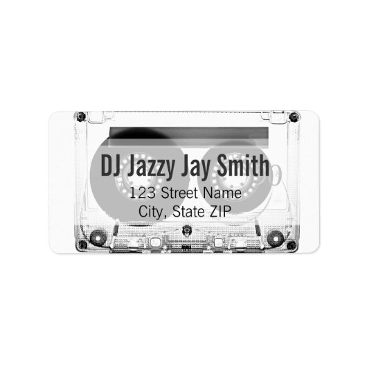 Mixtape (adreslabel of visitekaartje) etiket (Voorkant)