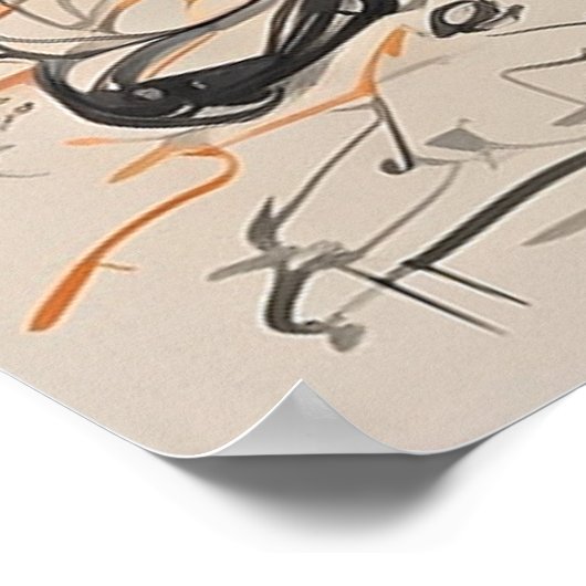 Mixtape Cassette Sketch Poster (Hoek)