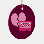 MixTape Heartbreak Keramisch Ornament (Rechts)