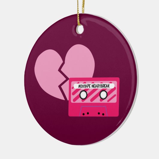 MixTape Heartbreak Keramisch Ornament (Links)