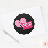 MixTape Heartbreak Ronde Sticker (Envelop)