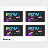 Mixtape-herinneringen Retro-cassette nostalgie Rechthoekige Sticker (Vel)