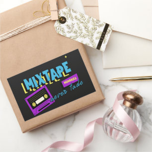 Mixtape-herinneringen Retro-cassette nostalgie Rechthoekige Sticker