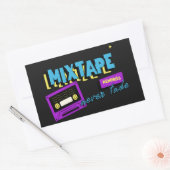 Mixtape-herinneringen Retro-cassette nostalgie Rechthoekige Sticker (Envelop)