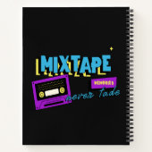 Mixtape-herinneringen Retro-cassettes nostalgie Notitieboek (Achterkant)