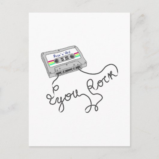 Mixtape - jij steen briefkaart (Voorkant)