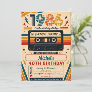 Mixtape Retro 40e Verjaardag Kaart