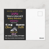 Mixtape van de retro 90| Hip Hop Baby shower uitno Briefkaart (Achterkant)