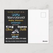 Mixtape van de retro 90| Hip Hop Boy Douche Uitnod Briefkaart (Achterkant)