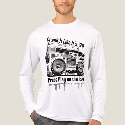 Mixtapes, Bass, and Rewind Days – 90s Music Nostal Tri-Blend Shirt (Voorkant volledig)