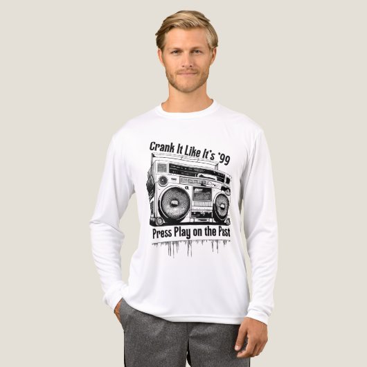 Mixtapes, Bass, and Rewind Days – 90s Music Nostal Tri-Blend Shirt (Voorkant)