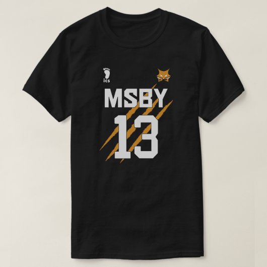Miya Atsumu MSBY Black Jackals Jersey T-shirt (Design voorkant)