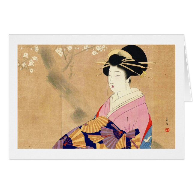 Miyagawa Shuntei Oiran japanese ukiyo-e art (Voorkant Horizontaal)