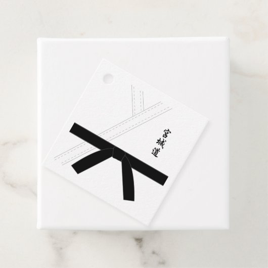 Miyagi do Karate Black Belt Karate Bedankjes Labels (In situ)