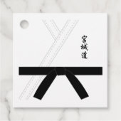 Miyagi do Karate Black Belt Karate Bedankjes Labels (Voorkant)
