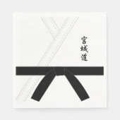 Miyagi do Karate Black Belt Karate Servet (Voorkant)