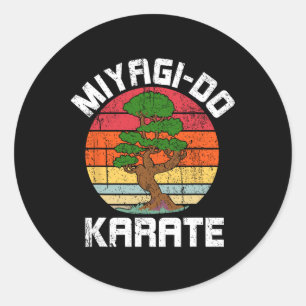 Miyagi-do Karate Bonsai Boom Ronde Sticker
