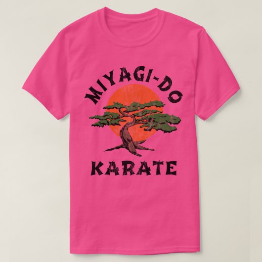 Miyagi Do Karate gestresst T-shirt (Design voorkant)