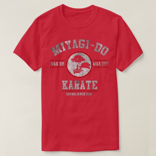 Miyagi Do Karate Kid Wax On Wax Off 5 T-shirt (Design voorkant)