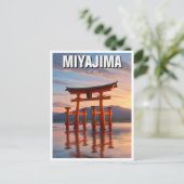 Miyajima Floating Torii Itsukushima Shrine Travel Briefkaart (Staand voorkant)