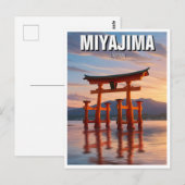 Miyajima Floating Torii Itsukushima Shrine Travel Briefkaart (Voorkant / Achterkant)