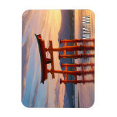 Miyajima Floating Torii Itsukushima Shrine Travel Magneet (Verticaal)