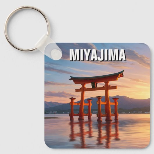 Miyajima Floating Torii Itsukushima Shrine Travel Sleutelhanger (Voorkant)