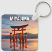 Miyajima Floating Torii Itsukushima Shrine Travel Sleutelhanger (Achterkant)