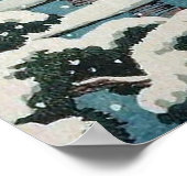 Miyajima in Snow Hasui Kawase Poster Print (Hoek)