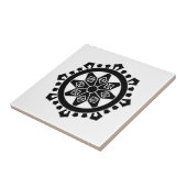 Miyake dharma wiel tegeltje (Zijkant)