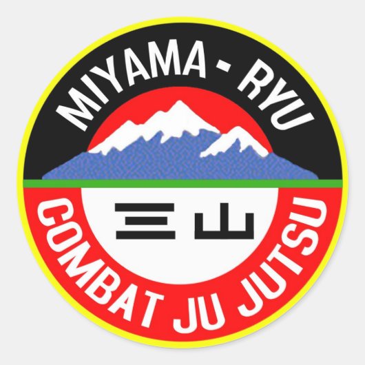 MIYAMA LOGO RONDE STICKER (Voorkant)