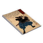 Miyamoto Musashi door Kuniyoshi Utagawa Notitieboek (Rechterzijde)