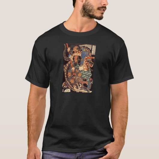 Miyamoto Musashi Ink Painting T-shirt (Voorkant)