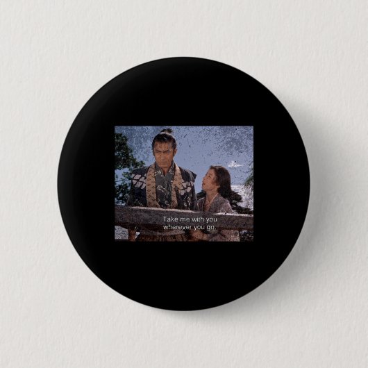 Miyamoto Musashi Otsu – Samurai Trilogy Bridge Sce Ronde Button 5,7 Cm (Voorkant)