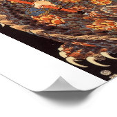 Miyamoto Musashi Painting c. jaren '1800 Poster (Hoek)