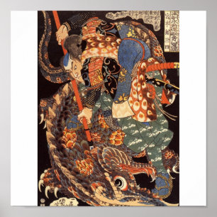Miyamoto Musashi Painting c. jaren '1800 Poster