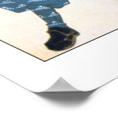 Miyamoto Musashi Painting c. jaren '1800 Poster (Hoek)