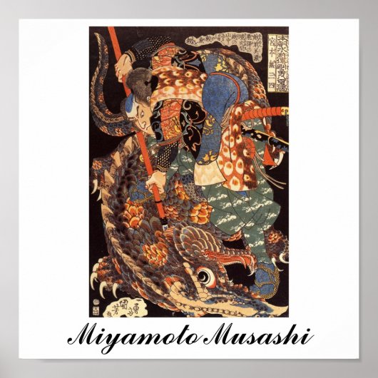 Miyamoto Musashi Painting c. jaren '1800 Poster (Voorkant)