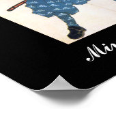 Miyamoto Musashi Painting c. jaren '1800 Poster (Hoek)