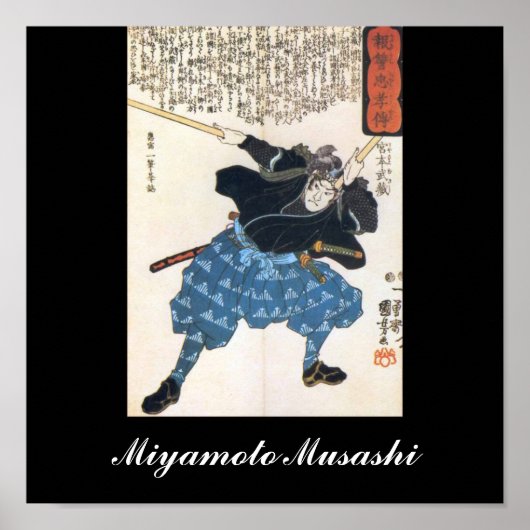 Miyamoto Musashi Painting c. jaren '1800 Poster (Voorkant)