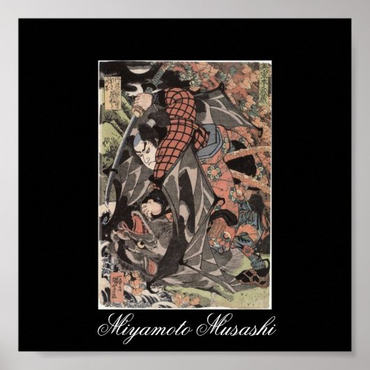 Miyamoto Musashi Painting, c. jaren '1800 Poster (Voorkant)