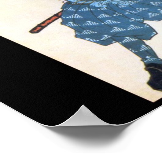 Miyamoto Musashi Painting c. jaren '1800 Poster (Hoek)