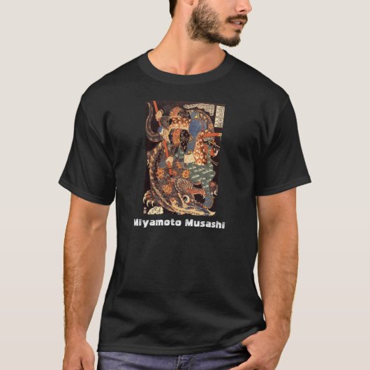 Miyamoto Musashi Painting c. jaren '1800 T-shirt (Voorkant)