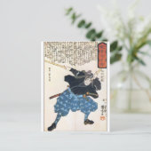Miyamoto Musashi Twee Zwaarden Briefkaart (Staand voorkant)