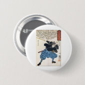 Miyamoto Musashi Two Swords Ronde Button 5,7 Cm (Voorkant /achterkant)