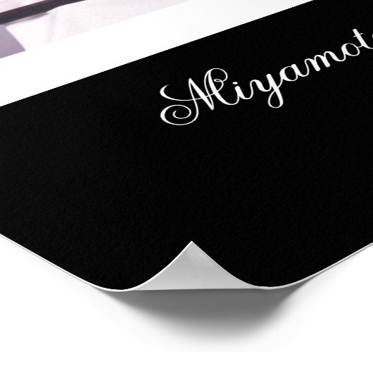 Miyamoto Musashi's Wooden Sword Poster (Hoek)